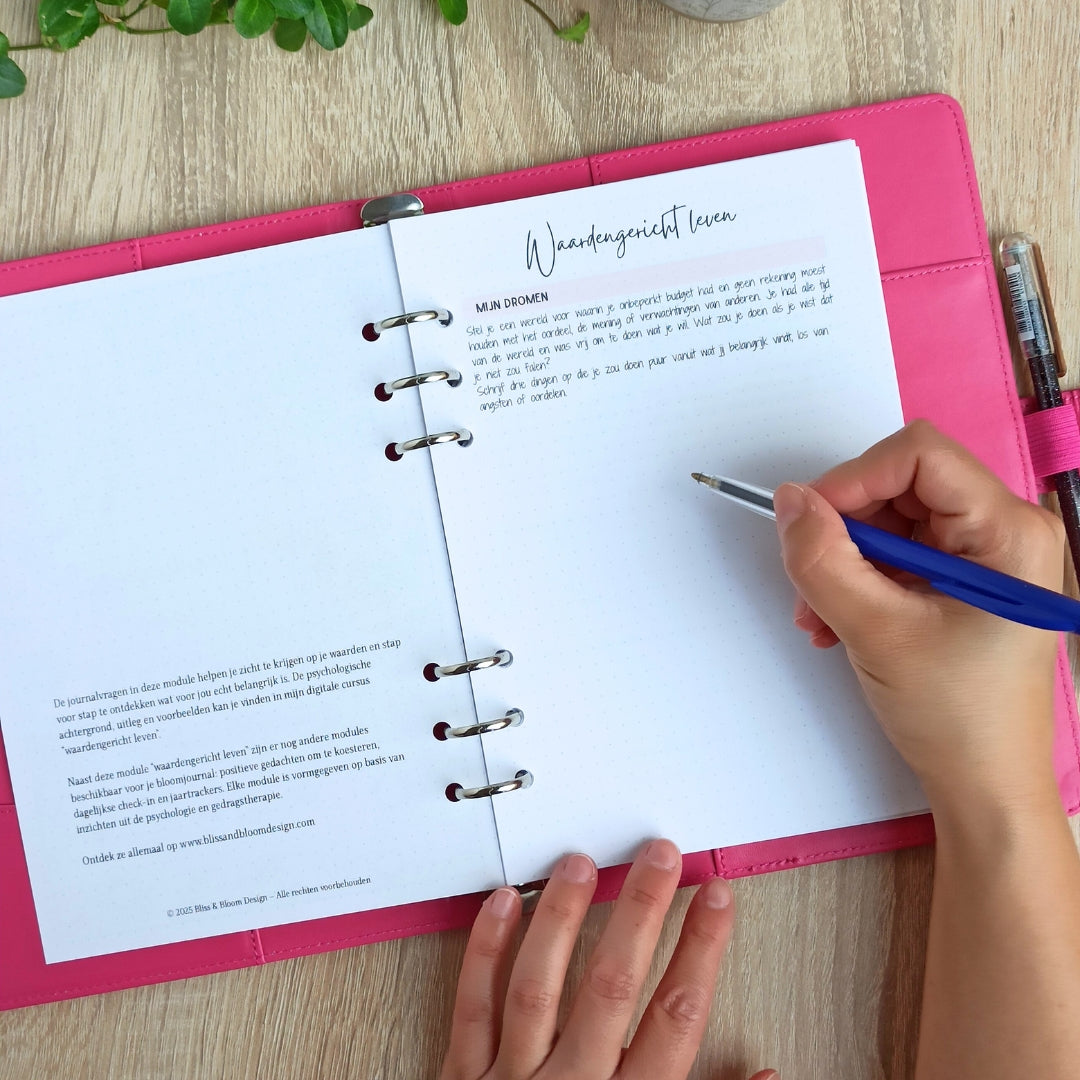 Bloom Journal: Module Waardengericht leven