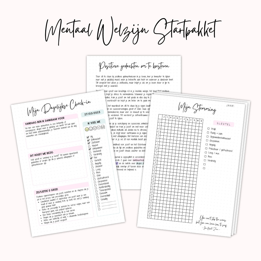 Bloom Journal: Mentaal welzijn startpakket