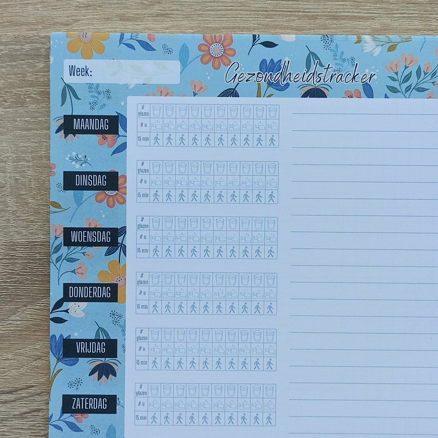 De ultieme Maaltijdplanner in Sunny Petals Print