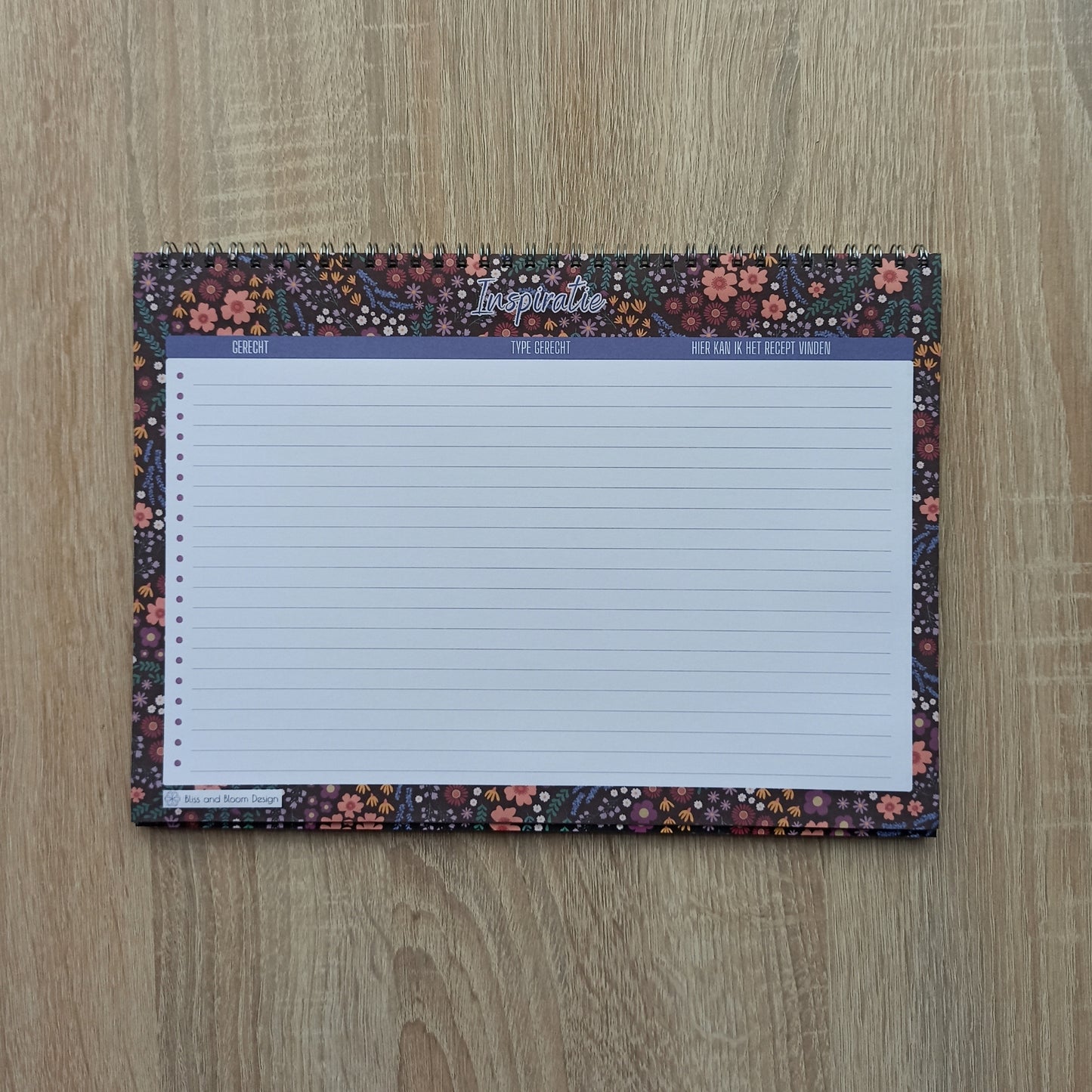 De ultieme Maaltijdplanner in Midnight Garden print