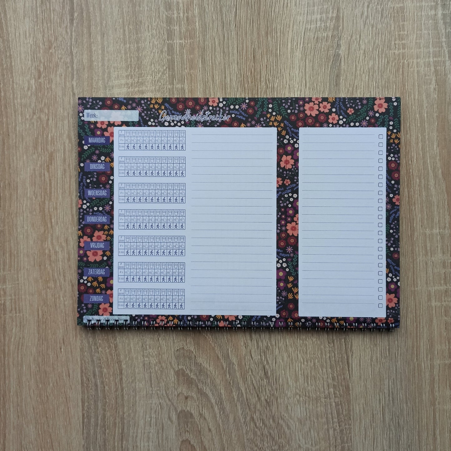 De ultieme Maaltijdplanner in Midnight Garden print