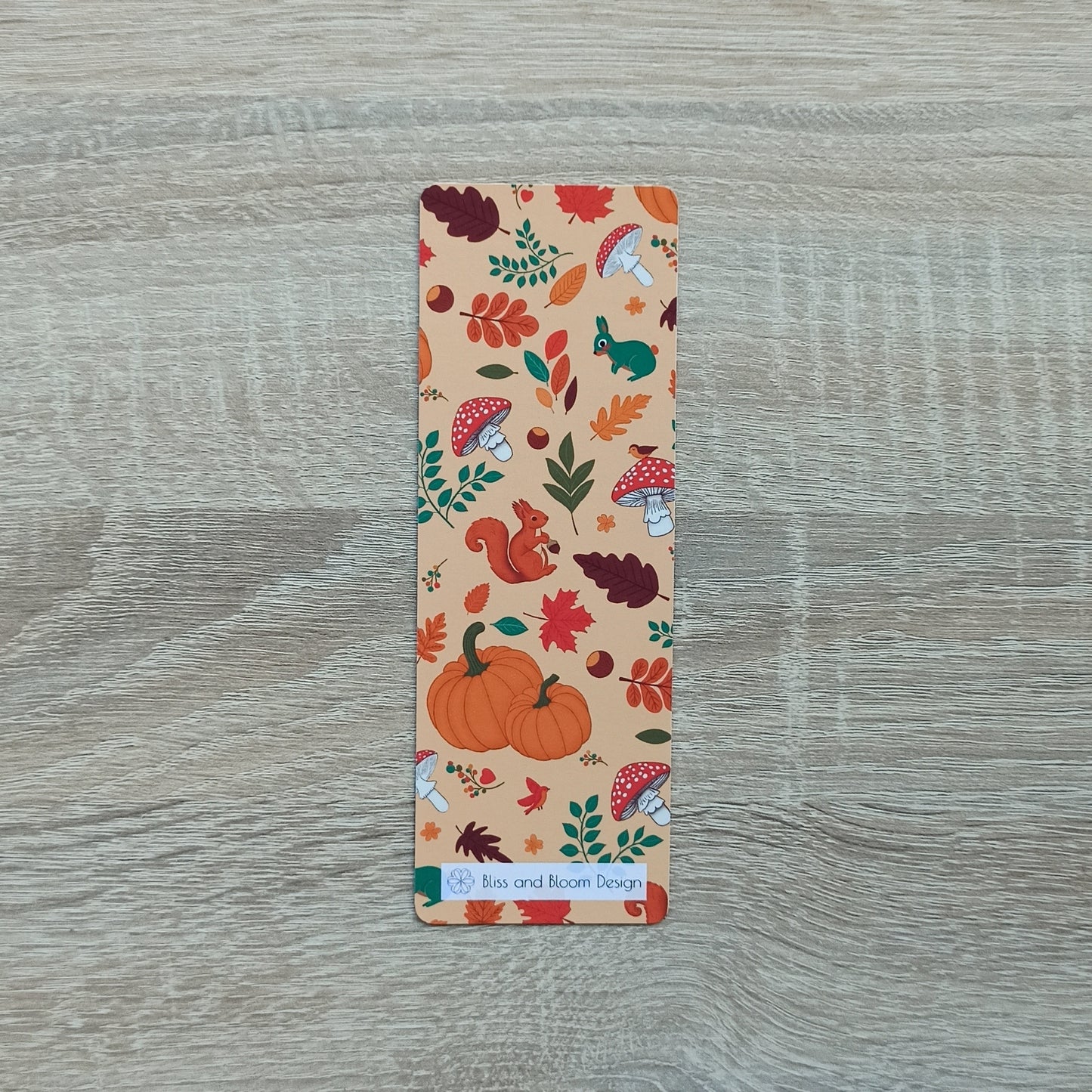 Bladwijzer "De herfst leert ons hoe mooi loslaten is" in Cozy Fall print