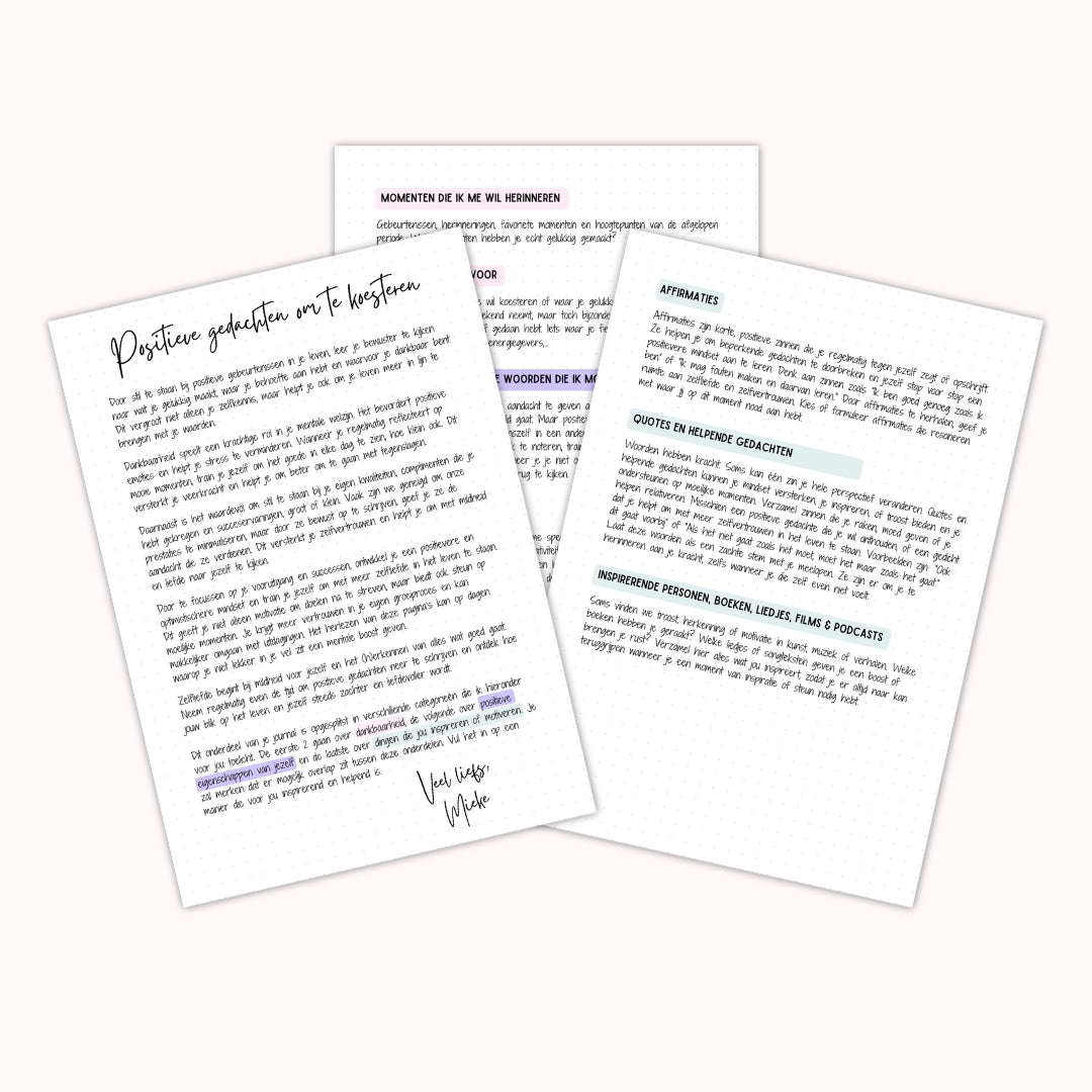 Bloom Journal: Mentaal welzijn startpakket