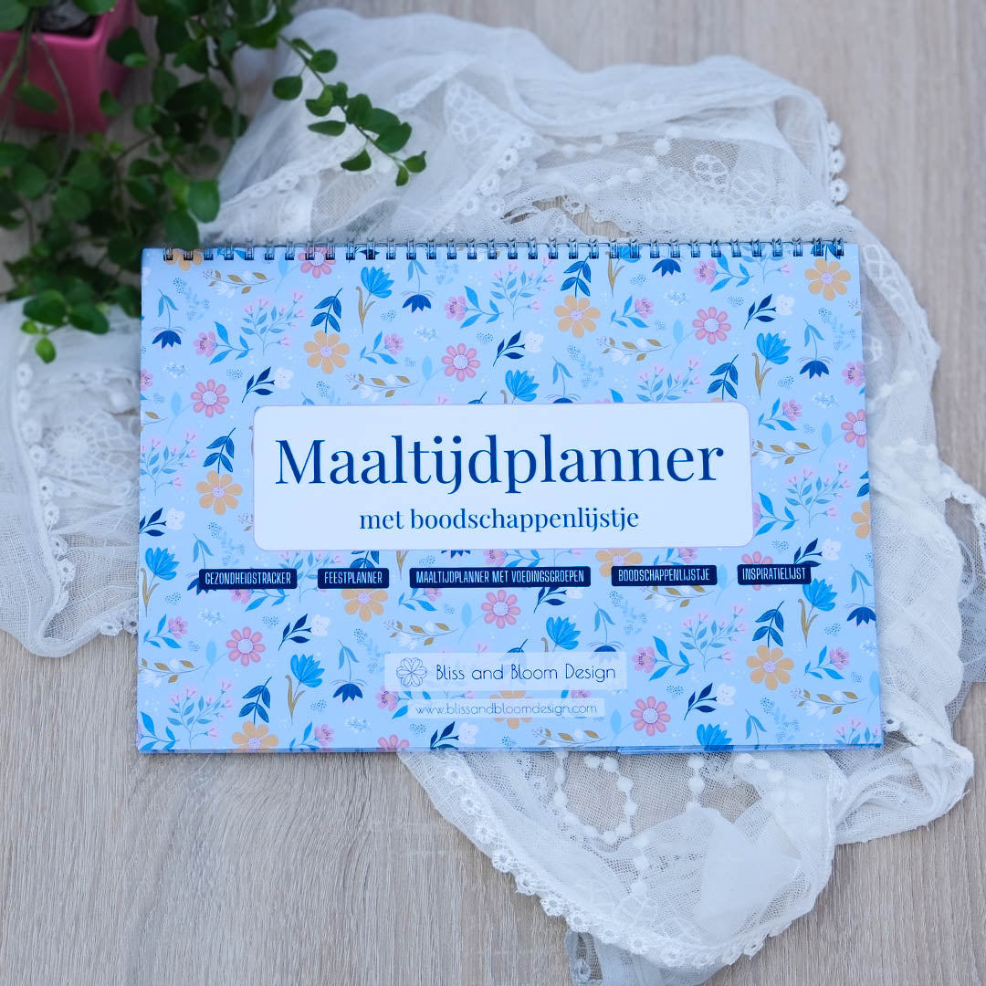 Set Maaltijdplanner met Feestplanner in Sunny Petals Print
