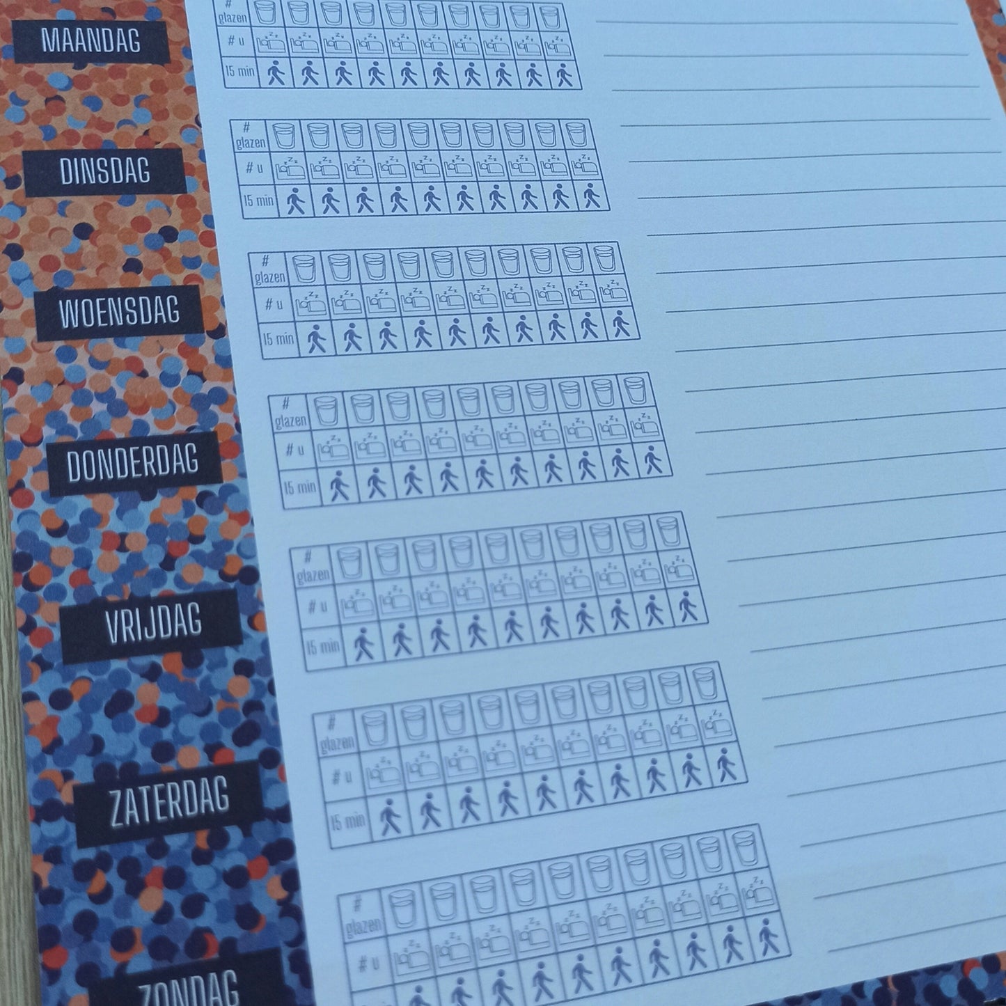 De Ultieme Maaltijdplanner in Crazy Dots print