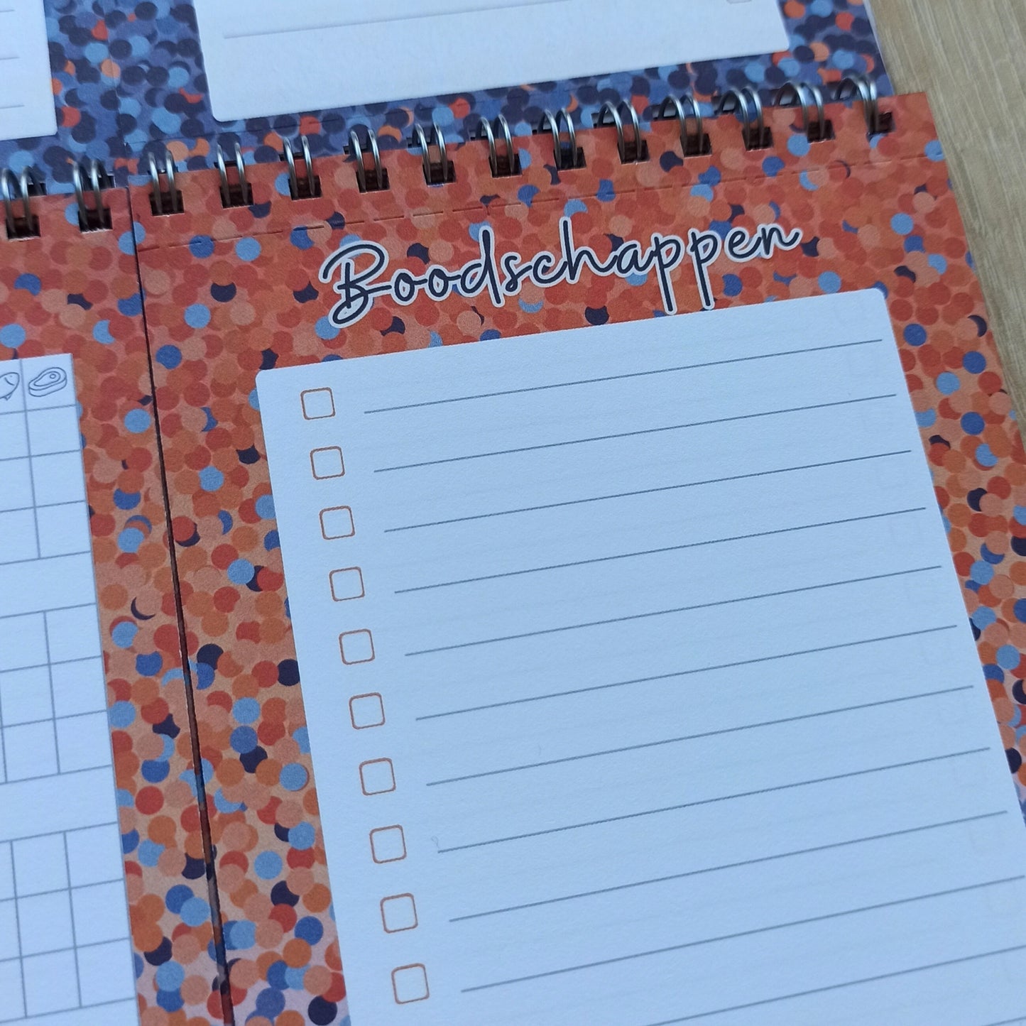 Set Maaltijdplanner en Weekplanner in Crazy Dots print