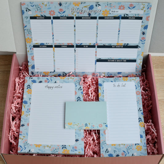 Cadeauset JUF Stationery in Sunny Petals print
