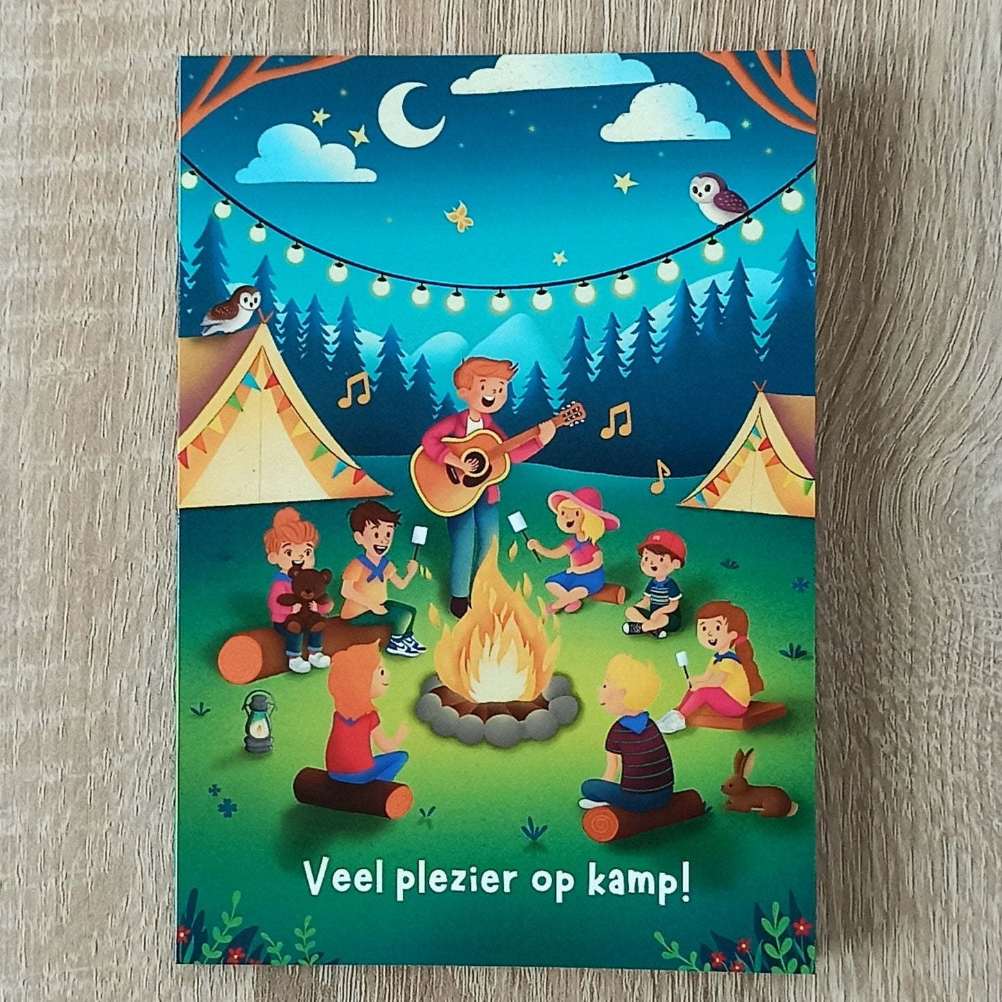 Kaart "Veel plezier op kamp!"