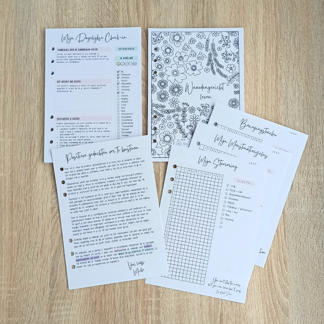 Bloom Journal - Complete zelfzorgbundel met ringband