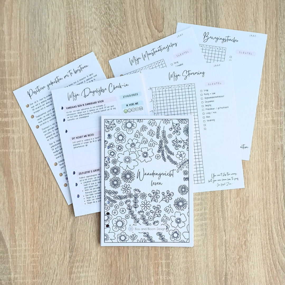 Bloom Journal - Complete zelfzorgbundel met ringband