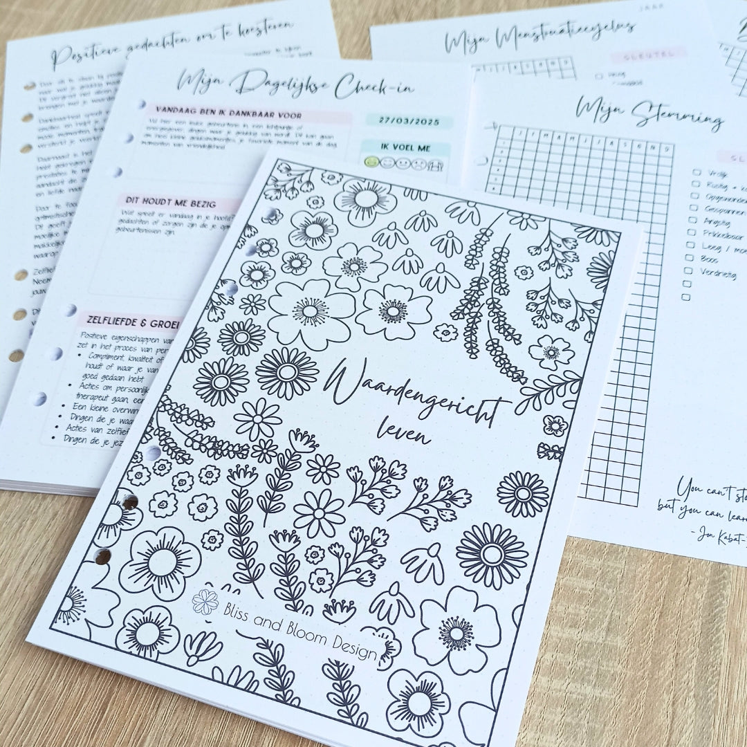 Bloom Journal - Complete zelfzorgbundel met ringband