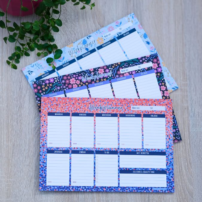 maaltijdplanner, feestplanner en weekplanner