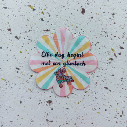 Groovy Retro Holografische Raamstickers