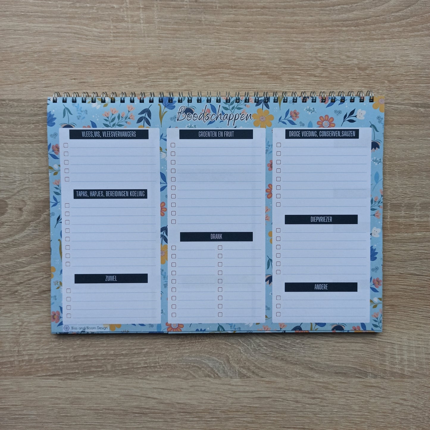 De ultieme Maaltijdplanner in Sunny Petals Print