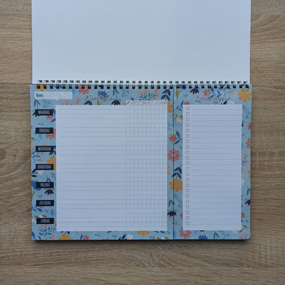 De ultieme Maaltijdplanner in Sunny Petals Print