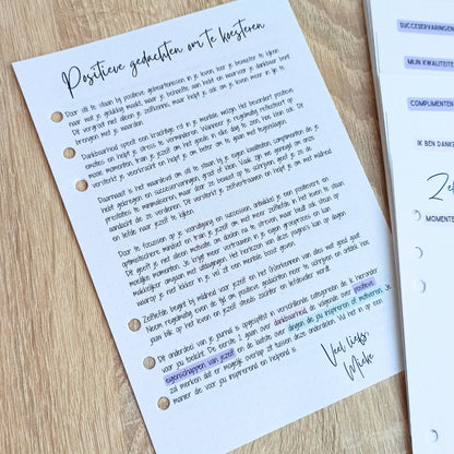 Bloom Journal: Mentaal welzijn startpakket met A5 ringband