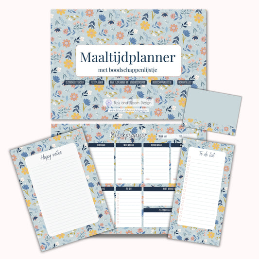 Compleet georganiseerd pakket in Sunny Petals print (set)