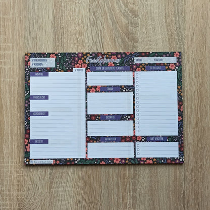 Feestplanner Midnight Garden Print