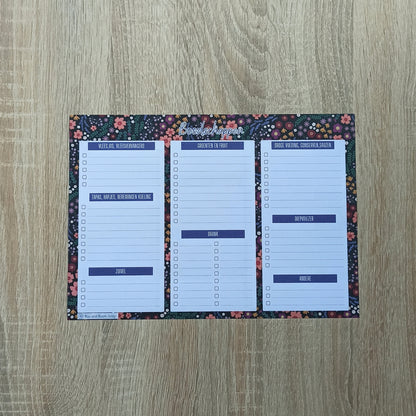 Feestplanner Midnight Garden Print