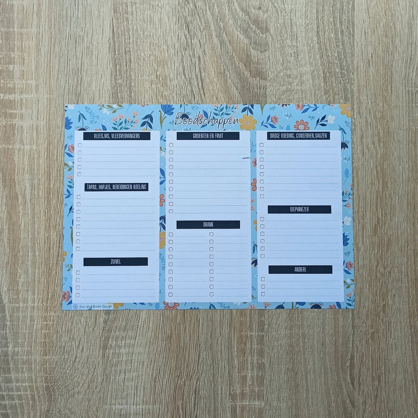 Feestplanner Sunny Petals Print