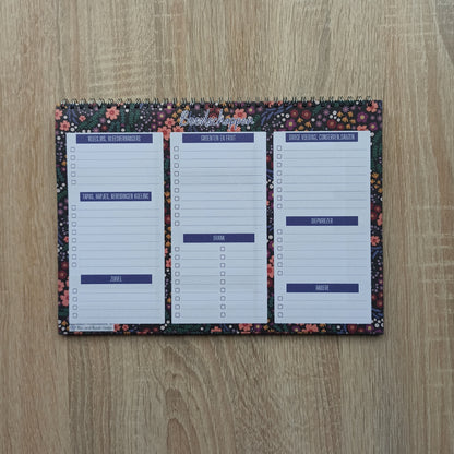 Boodschappenlijst voor het plannen van feestjes ingedeeld per voedselcategorie om gemakkelijk te gaan winkelen. 