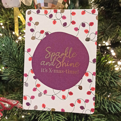Wenskaart Kerst: Sparkle and Shine