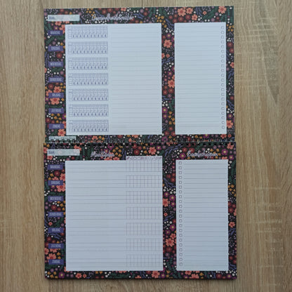 De ultieme en complete maaltijdplanner met gezondheidstracker en registratie van voedselcategorieën. Afscheurbaar boodschappenlijstje