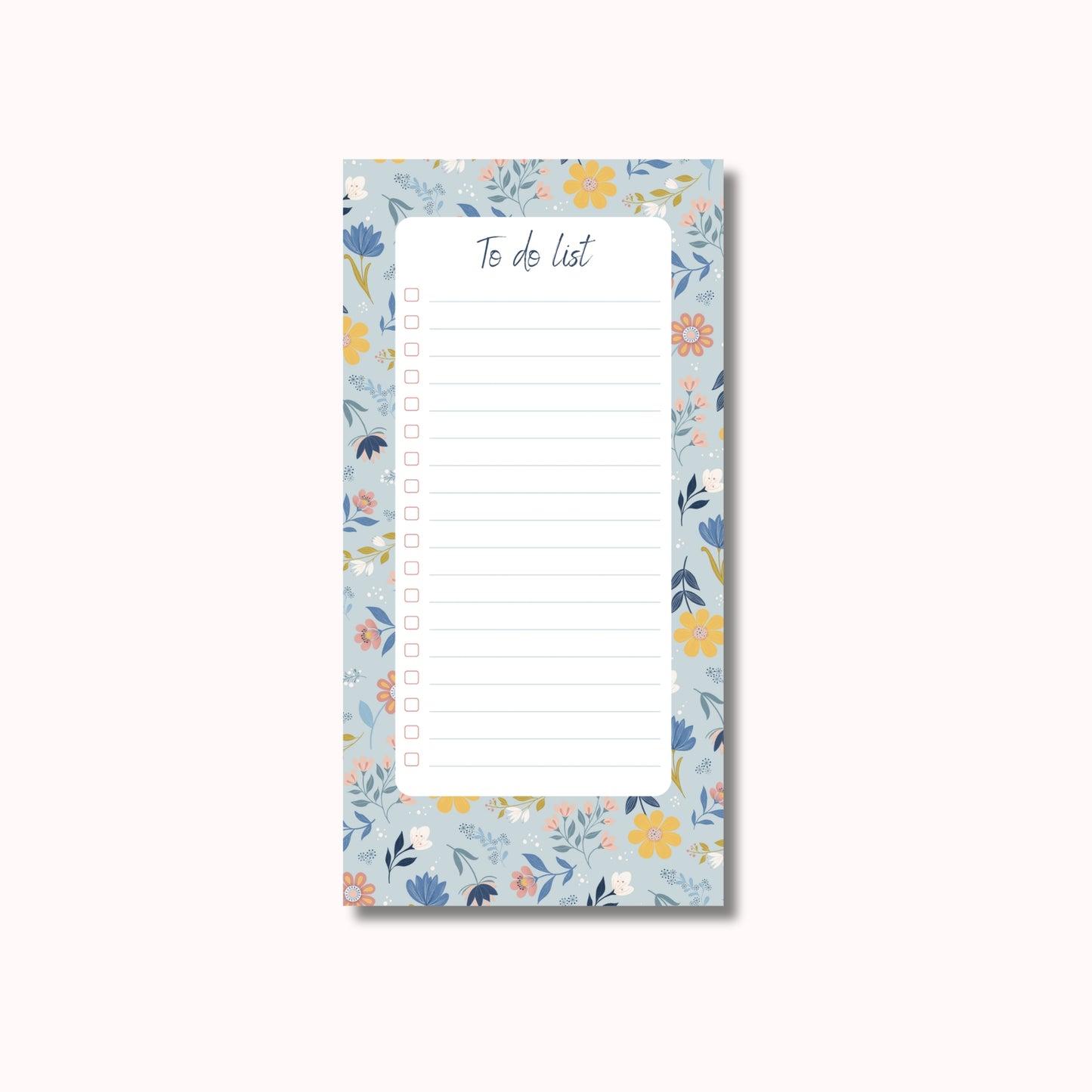 To-do lijstje in Sunny Petals print