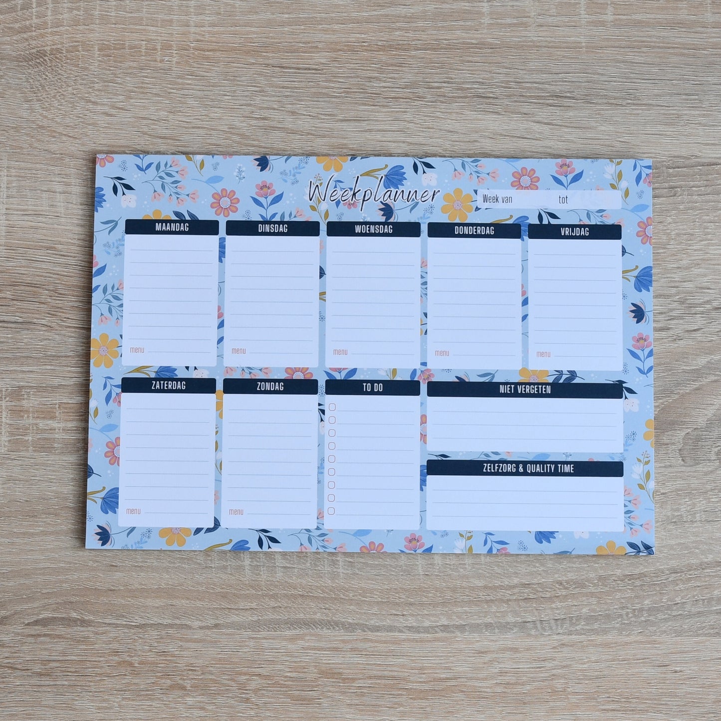 Paperloverset in Sunny Petals print (4 stuks)