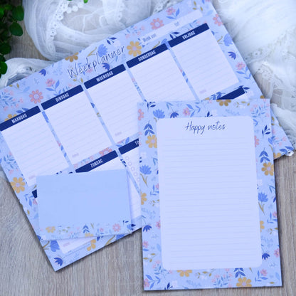 Paperloverset in Sunny Petals print (3 stuks)