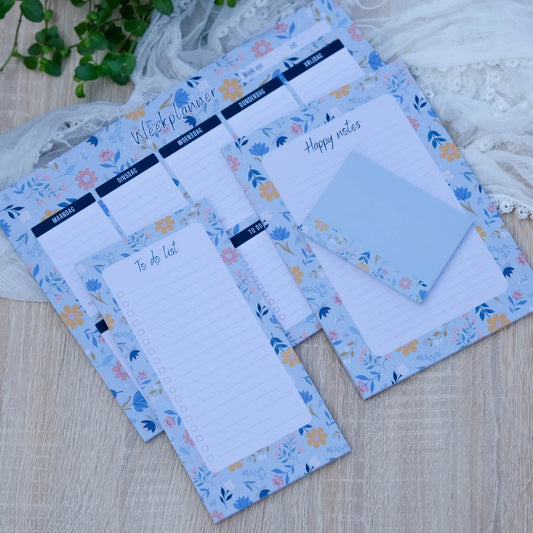 Paperloverset in Sunny Petals print (4 stuks)