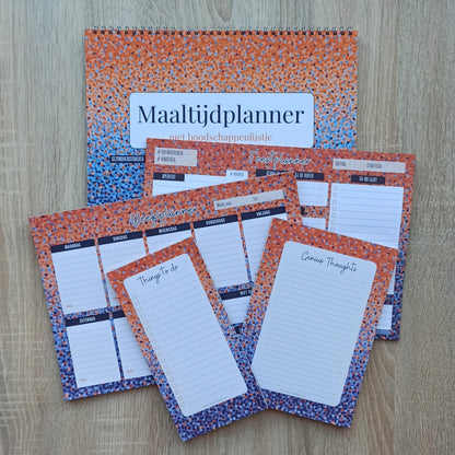 Compleet georganiseerd pakket in Crazy Dots print (set)