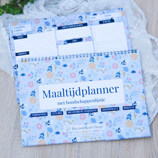 Set Maaltijdplanner met Feestplanner in Sunny Petals Print