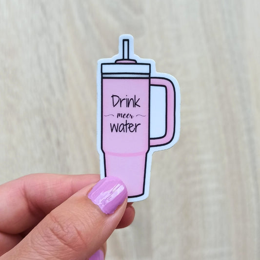 Sticker "Drink meer water"