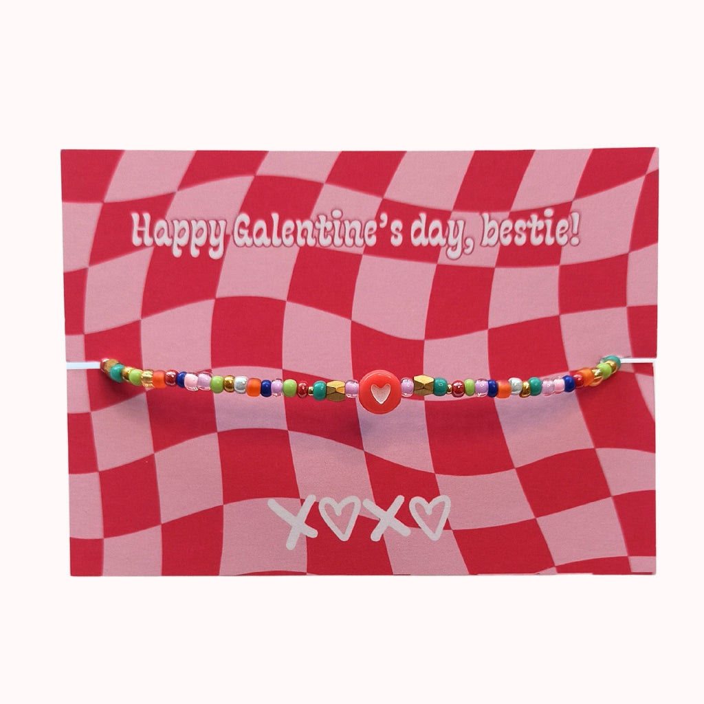 Sweetheart fijn armbandje met rocailles regenboogkleuren en goud 4